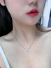 唯一（Winy）一克拉莫桑鉆紫藤花純銀項(xiàng)鏈女2025新款吊墜生日禮物送朋友首飾品 曬單實(shí)拍圖