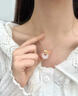 央創(chuàng  )時(shí)尚中國黃金項鏈女2025新款平安扣玉吊墜女生生日禮物送女友老婆S925 曬單實(shí)拍圖