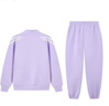 361°童裝 兒童套裝25秋季男女中大童校園復古針織運動(dòng)外套套裝 紫165 曬單實(shí)拍圖