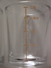 潤華年玻璃白酒杯2兩帶刻度酒杯家用酒具洋酒烈酒啤酒杯酒杯 金色刻度二兩杯 1只 曬單實(shí)拍圖