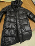 G.duck小黃鴨童裝兒童棉服女童中長(cháng)款黑金羽絨棉衣外套男孩防風(fēng)保暖棉襖 黑色 170 建議160-170cm14-15歲cm 曬單實(shí)拍圖