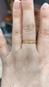 中國(guó)黃金（CHINA GOLD）黃金戒指女足金素圈戒指亮面情侶對(duì)戒七夕情人節(jié)禮物送女友老婆 17# 約1g（克重多退少補(bǔ)） 曬單實(shí)拍圖