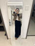 千禧華府全身鏡穿衣鏡落地鏡子掛門(mén)服裝店試衣防爆壁掛鏡一體簡(jiǎn)約白40*150 曬單實(shí)拍圖
