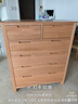 源氏木語(yǔ)全實(shí)木橡木五斗柜收納七斗柜臥室客廳家具電視柜簡(jiǎn)約抽屜儲物柜子 原木色六斗柜95.9*40.2*115.6cm 整裝 曬單實(shí)拍圖