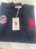 U.S. POLO ASSN.衛(wèi)衣男秋季圓領(lǐng)潮流寬松長袖T恤男士休閑上衣男裝 藏藍(lán)色 XL  曬單實拍圖