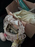 CHARLES&KEITH蝴蝶結褶皺手提斜挎小方包生日禮物女CK2-40151496 Baby Pink淺粉紅色 中包 曬單實(shí)拍圖