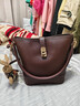 viney牛皮包包女包休閑水桶包輕奢手提斜挎包生日禮物高級感送女友老婆 曬單實(shí)拍圖