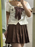 JK日系幼稚園水手服萌系可愛軟妹jk制服套裝 [嘟嘟熊]長袖上衣(不包含領(lǐng)結(jié)) L 曬單實拍圖