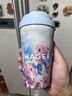 霸王茶姬（CHAGEE）保溫杯樂扣杯咖啡杯316L不銹鋼教師節(jié)禮物水杯伴手禮玫瑰從中藍(lán)色 曬單實(shí)拍圖