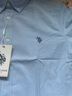 U.S. POLO ASSN.襯衫男春秋長(cháng)袖白色休閑工裝外套高端免燙抗皺寬松藍色男士襯衣 曬單實(shí)拍圖