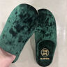 日本輕奢風(fēng)金絲絨軟底感棉拖鞋女秋冬居家情侶室內厚底保暖棉拖男 墨蔭綠-本色短絨款 36 37 (適合35/36腳穿) 曬單實(shí)拍圖