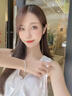 金店同款9999純銀女手鐲手環(huán)年輕款2025新款輕奢小眾精致 《幸運守護》 禮盒：星空絲帶 曬單實(shí)拍圖