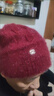 恒源祥新款松鼠絨雙層保暖毛線(xiàn)帽加厚針織百搭堆堆蓓蕾帽子時(shí)尚韓版洋氣 貝雷帽酒紅色 曬單實(shí)拍圖