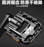 EROADE伊諾德自行車(chē)折疊腳踏山地車(chē)鋁合金防滑加寬通用騎行腳蹬帶反光片 黑【折疊款】【左右一對】帶工具 曬單實(shí)拍圖