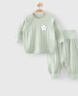 優(yōu)奇嬰兒衣服春秋嬰兒分體套裝寶寶春季長袖高腰護(hù)肚側(cè)開套裝2025新款 曬單實(shí)拍圖