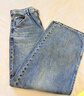 優(yōu)衣庫女裝男裝寬松廓形牛仔褲/彎刀鐮刀褲子25秋冬新款479000 67 海藍色 22 /150/56A 曬單實(shí)拍圖