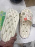 貓力買(mǎi)一送一漏水拖鞋女士夏季新款室內家居浴室洗澡速干防滑涼拖鞋男 白色花朵兔子+白色XX熊 38-39 女-男42-43 曬單實(shí)拍圖