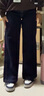 UR2025秋季新款女裝休閑經(jīng)典丹寧闊腿牛仔長(cháng)褲UYY850244 靛藍 27 曬單實(shí)拍圖
