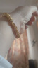 中國黃金（CHINA GOLD）五帝錢(qián)幣盤(pán)纏黃金手鏈女足金999編織手繩送女友老婆生日禮物 足金五帝錢(qián)幣盤(pán)纏手串 金重約4.7g 曬單實(shí)拍圖