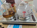 FUNORK全自動(dòng)上水電熱水壺電茶壺泡茶專(zhuān)用燒水器茶臺燒水壺一體機茶桌茶幾嵌入式茶具 蒸茶款不銹鋼色（37x20cm） 曬單實(shí)拍圖
