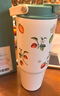 星巴克（Starbucks）雙飲口不銹鋼杯800ml大容量水杯咖啡杯保溫保冷杯生日禮物 曬單實(shí)拍圖