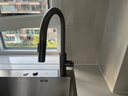 摩恩（MOEN）廚房水龍頭槍灰色抽拉360°旋轉冷熱雙控兩功能龍頭04341 曬單實(shí)拍圖