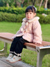 班喜迪女童外套秋冬裝2025新款寶寶棉服兒童冬季洋氣公主夾棉上衣小童裝 粉色 100 曬單實(shí)拍圖