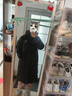 鴨鴨（YAYA）王一博同款冰殼零下20度羽絨服男女長(cháng)款過(guò)膝極寒加厚保暖東北外套 青光黑【王一博力薦】 L 175/92A 曬單實(shí)拍圖