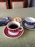 Arabiaarabia進(jìn)口復古紅咖啡套裝馬克杯餐碗餐盤(pán)進(jìn)口餐具家用送禮 曬單實(shí)拍圖