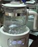 摩飛電器（Morphyrichards）恒溫水壺全玻璃養生壺家用燒水壺多段控溫電熱水壺極速風(fēng)冷沖奶泡奶機MR5602 1.2L 椰奶白 曬單實(shí)拍圖