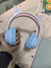 萌可兒無(wú)線(xiàn)藍牙耳機背書(shū)耳返背誦跟讀頭戴式貓耳朵兒童小學(xué)初高中學(xué)生上網(wǎng)課耳麥背書(shū)神器送孩子生日禮物 藍粉漸變（藍牙+耳返+插卡功能） 曬單實(shí)拍圖