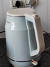 美的（Midea）電熱水壺 2L大容量 1800W大功率速沸 雙層防燙 304不銹鋼無(wú)縫內膽 燒水壺電水壺 SH20M119 曬單實(shí)拍圖