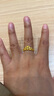 周生生 足金愛(ài)情密語(yǔ)皇冠黃金戒指開(kāi)口戒金飾品90227R計價(jià) 2.94克(含工費100元) 曬單實(shí)拍圖