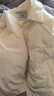 太平鳥(niǎo)【輕薄系列】襯衫式羽絨服女25新款女士保暖內搭短款外套* 米色 M 160 曬單實(shí)拍圖