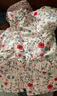 戴維貝拉（DAVE＆BELLA）寶寶連帽外套女童夾棉棉服連帽小童外衣幼兒棉衣兒童上衣冬季新款 粉底印花【現貨】 130 cm（建議身高120-130cm） 曬單實(shí)拍圖