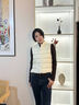 花田衣畝90%白鵝絨服馬甲女2025新款秋冬季中式大衣內搭立領(lǐng)羽絨短款背心 白色鵝絨服 90%鵝絨長(cháng)袖 M 推薦體重（100-115斤） 曬單實(shí)拍圖