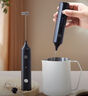 Hero雙子電動(dòng)打奶泡器咖啡奶泡機家用牛奶打泡器手持攪拌打蛋器黑色 曬單實(shí)拍圖