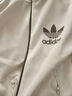 adidas復古運動(dòng)夾克薄外套女裝秋季阿迪達斯官方三葉草奇妙白/影跡棕    L 曬單實(shí)拍圖