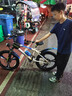 鳳凰兒童自行車(chē)6-10-12-15歲中大童小學(xué)生可變速山地車(chē)男女孩小孩單車(chē) 鳳凰太空 白藍色 一體輪 變速+禮包 22寸【適合身高140-165cm】 曬單實(shí)拍圖