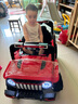 倍貝樂(lè)兒童電動(dòng)車可坐人四輪汽車帶遙控小孩1-6歲寶寶可駕駛汽車越野車 高配紅【雙驅(qū)6V7+藍(lán)牙APP+遙控】 帶早教+帶緩啟+雙開(kāi)門(mén)+搖擺功能 曬單實(shí)拍圖