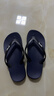 李寧（LI-NING）游泳人字拖新款拖鞋男女防滑耐磨輕便柔軟男女情侶游泳沙灘鞋 2.0升級加厚藍色 40 曬單實(shí)拍圖