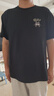 名創(chuàng  )優(yōu)品（MINISO）短袖男純棉休閑寬松夏季圓領(lǐng)百搭青少年潮流半袖t恤 黑 XL 曬單實(shí)拍圖