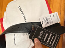 菲拉格慕（Ferragamo）腰帶男士商務(wù)雙面板扣皮帶牛皮 3.5CM寬 七夕節禮物 送男友禮盒裝 黑藍雙面/荔枝紋679710 687611 曬單實(shí)拍圖