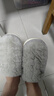 紅豆棉拖鞋男士秋冬季2025新款居家室內毛絨保暖防滑情侶棉鞋女地板拖 灰色 40-41 (240mm) 適合39-40腳穿 曬單實(shí)拍圖
