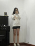 FSHE衛衣春秋款2025年新款潮牌美式加厚復古風(fēng)顯瘦衛衣女秋季女裝上衣 主圖白色大圖 S 適合七十-八十/斤 曬單實(shí)拍圖