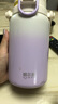 哈爾斯保溫杯316不銹鋼男女士大容量吸管雙飲水杯子學(xué)生帶背帶750ML紫色 曬單實(shí)拍圖