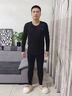 杉杉【羊絨蠶絲德絨發(fā)熱】25年新品男士保暖內衣無(wú)痕加絨秋衣秋褲套裝 曬單實(shí)拍圖