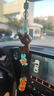 范爺家創(chuàng  )意平安檀木小鹿車(chē)載汽車(chē)掛件車(chē)內后視鏡掛飾車(chē)載事事如意吊墜 曬單實(shí)拍圖