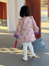 G.DUCKKIDS小黃鴨童裝漢服女童旗袍裙冬季新款兒童裙子新中式女小童過(guò)年衣服 紫色織金旗袍【加絨加厚】 100 尺碼2~3歲【 90-100cm】 曬單實(shí)拍圖