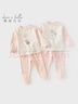 戴維貝拉（DAVE＆BELLA）寶寶保暖打底兩件套女童家居服小童內(nèi)衣套裝兒童秋冬新款秋衣秋褲 粉色【現(xiàn)貨】 100 cm（建議身高90-100cm） 曬單實(shí)拍圖